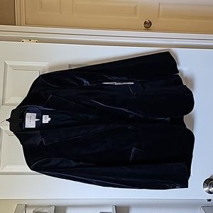 Frame Denim Blue Velvet Blazer